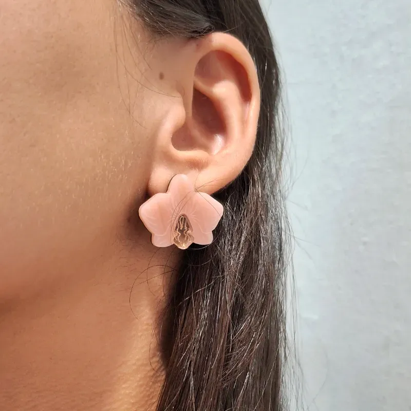 Areste pequeños orquídeas rosadas
