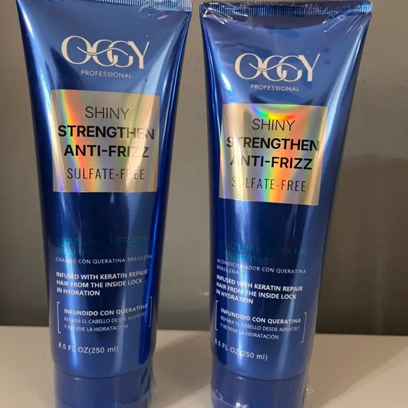 Infundido con  keratina _ Shampoo y acondicionador oggy  250ml