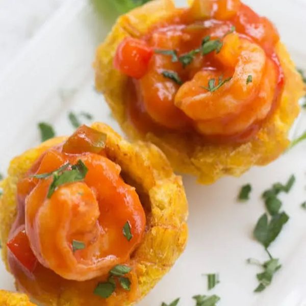 Tostones de camarón