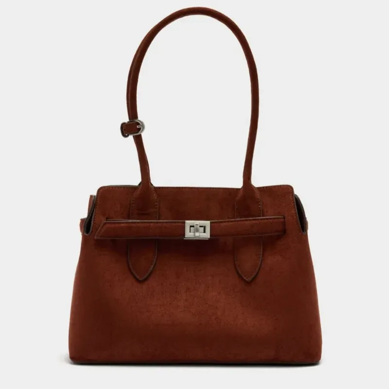 Bolso tote con cinturón