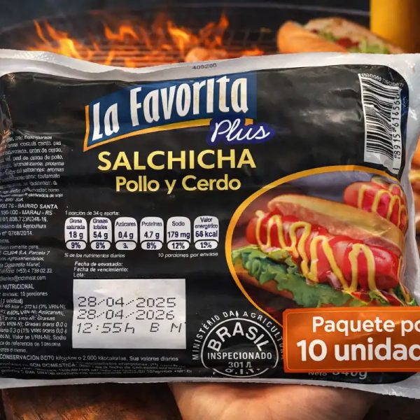 Salchicha paquetes de 10 unidades