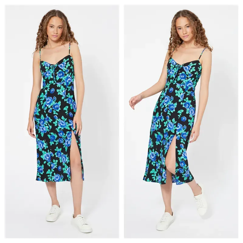 Vestido Bershka estampado