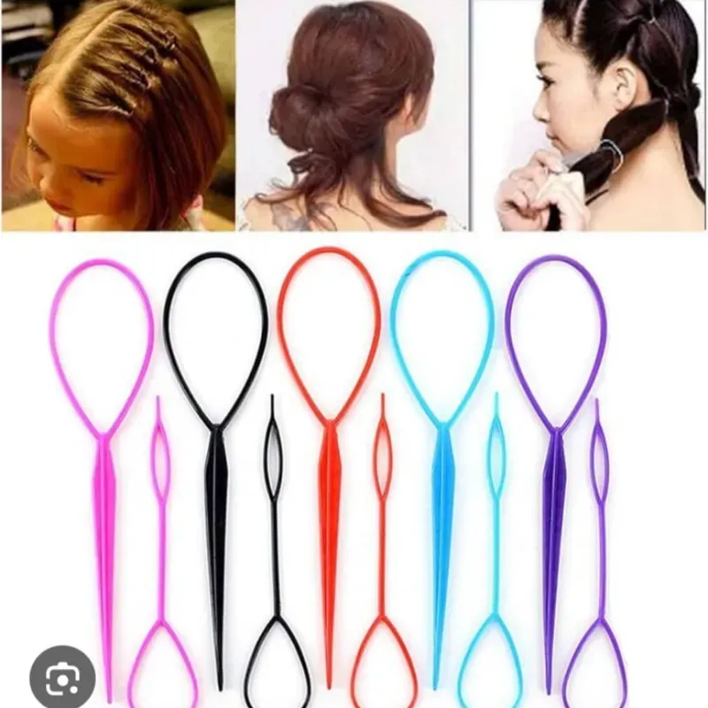 Accesorio para realizar trenzas y coletas