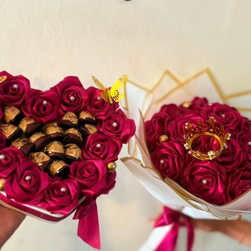 Ramos Buchón con  corazón con bombones