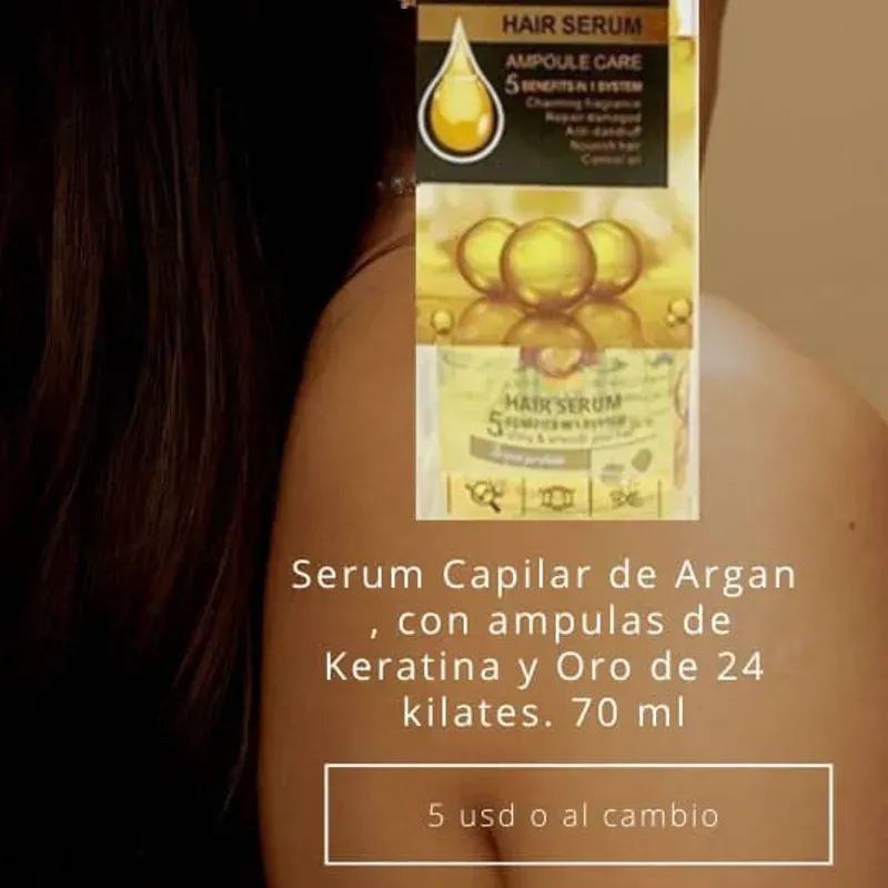 Serum capilar de proteímas de Argán (5 USD)