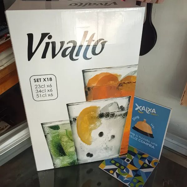 Set vasos de cristal 18 piezas