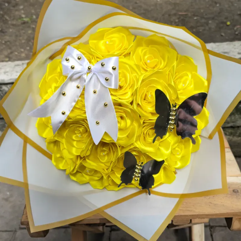 Ramo de 20 Rosas eternas Amarillo