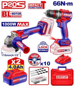 Kit de 2 piezas de herramientas inalámbricas, una pulidora algular