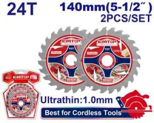 Juego de 2 hojas de sierra de carburo de tungsteno ultrafinas