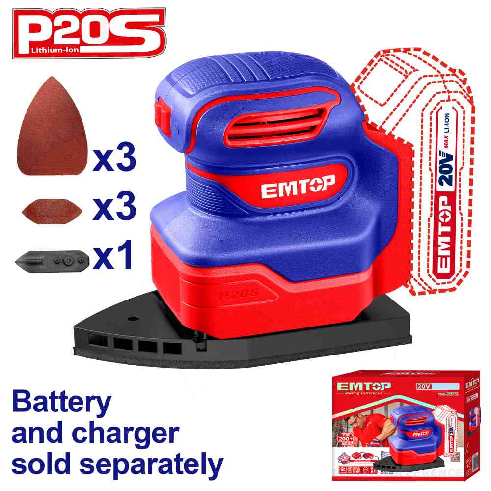 Lijadora de mano inalámbrica