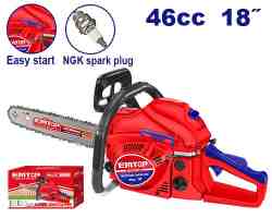 Sierra de cadena de gasolina