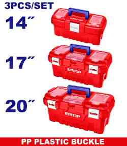 Juego de 3 cajas de herramientas plásticas