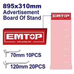 Panel publicitario para expositores EMTOP