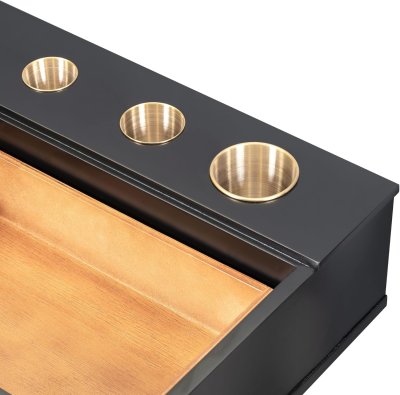 Merax Escritorio de tocador de maquillaje de 47 pulgadas con 3 cajones para organización de joyas de maquillaje, estante multiusos montado en la pared para dormitorio, baño, peluquería, oso 100 libras