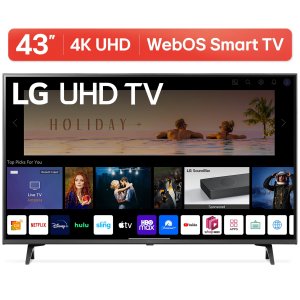 LG 43" 4K UHD Smart TV 2160p webOS, 43UQ7070ZUD