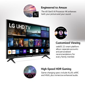 LG 43" 4K UHD Smart TV 2160p webOS, 43UQ7070ZUD