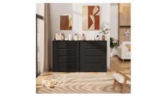 Gavetero 5 gavetas color negro.