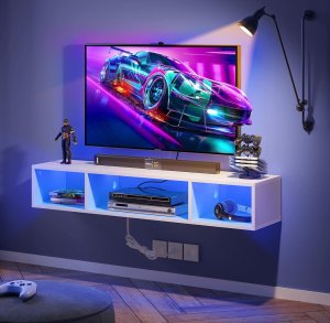 Multimueble Moderno flotante + luces led