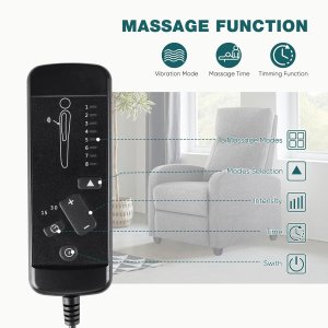 Silla reclinable para sala de estar con respaldo ajustable y reposapiés.