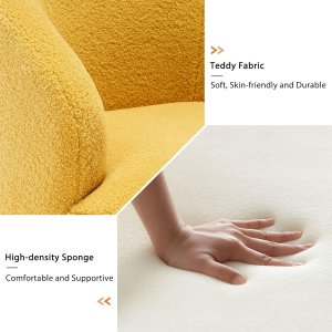 Butaca Roxy, giratoria tapizada con brazo redondo moderno, giratorio de 360 grados.