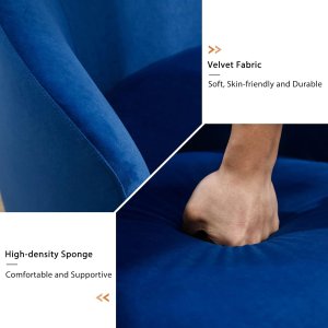 Butaca Roxy, giratoria tapizada con brazo redondo moderno, giratorio de 360 grados.