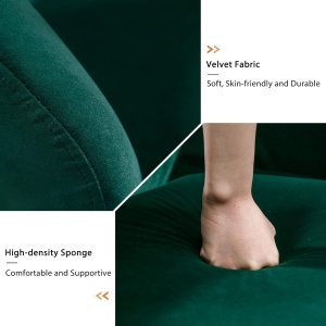 Butaca Roxy, giratoria tapizada con brazo redondo moderno, giratorio de 360 grados.