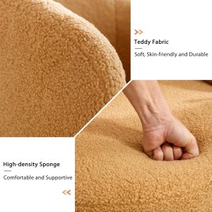 Butaca Roxy, giratoria tapizada con brazo redondo moderno, giratorio de 360 grados.