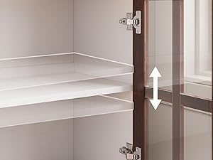 Aparador Amplio de madera color nogal. 55" más luces leds y cristales.