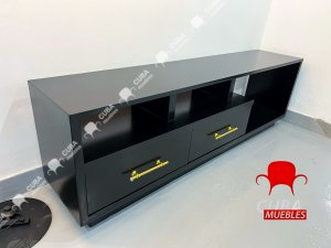 Multimueble de catálogo negro
