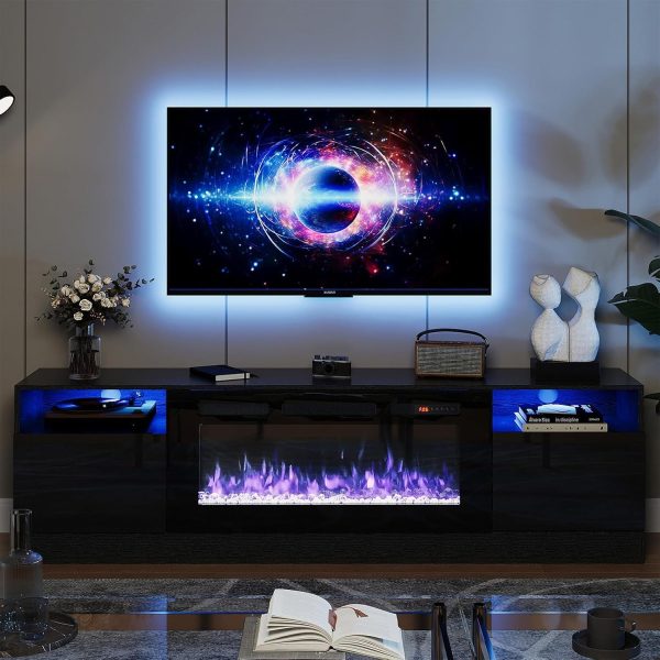 Multimueble con chimenea integrada mas luces leds.