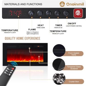 Multimueble con chimenea integrada mas luces leds.