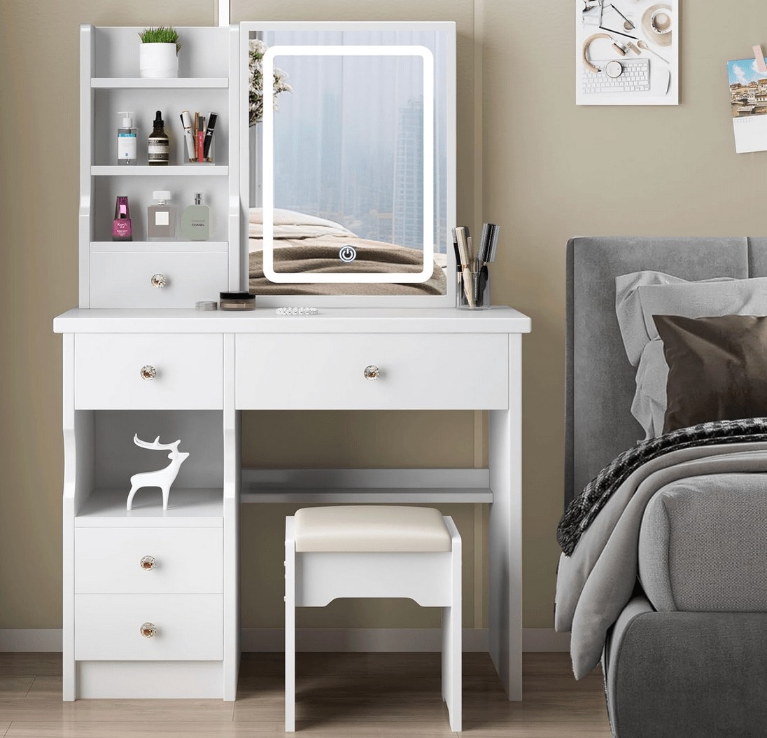 Escritorio de maquillaje o Tocador +espejo tactil