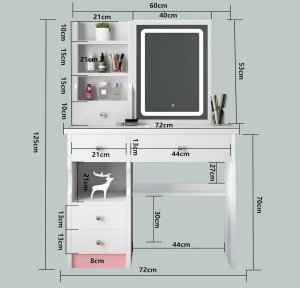 Escritorio de maquillaje o Tocador +espejo tactil