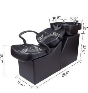 Sillón para estación de lavado de cabello.