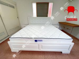 Cama Virgin blanca  king size