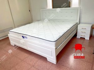 Cama Virgin blanca  king size