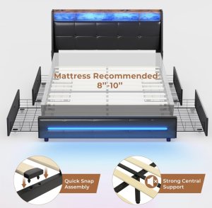 Cama Moderna Future queen size