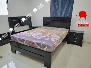 Cama Habanera en acabado negro medida camera