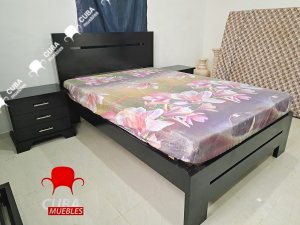 Cama Habanera en acabado negro medida camera
