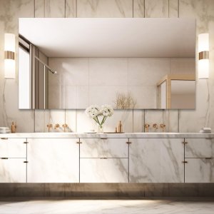 Espejo Minimalista sin Marco para baño - Horizontal