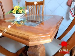 Comedor "Tropical" 4 sillas Madera color Natural