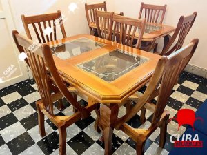 Comedor "Tropical" 4 sillas Madera color Natural