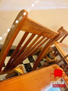 Comedor "Tropical" 4 sillas Madera color Natural