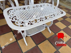 Juego de Sillones y Mesita de Hierro
