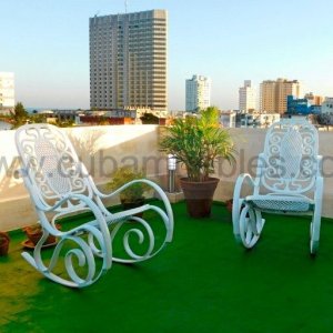 Juego de Sillones y Mesita de Hierro