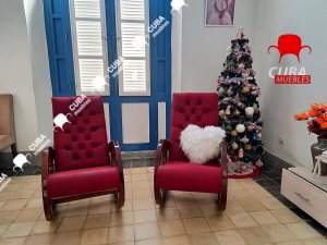 Sillones Chéster Polipiel rojo vino