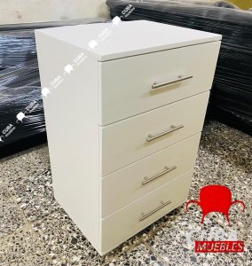 Gavetero Minimalista 4 Gavetas en Blanco