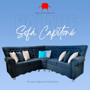Sofá Capitoné Esquinero Palace
