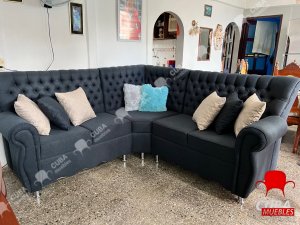 Sofá Capitoné Esquinero Palace