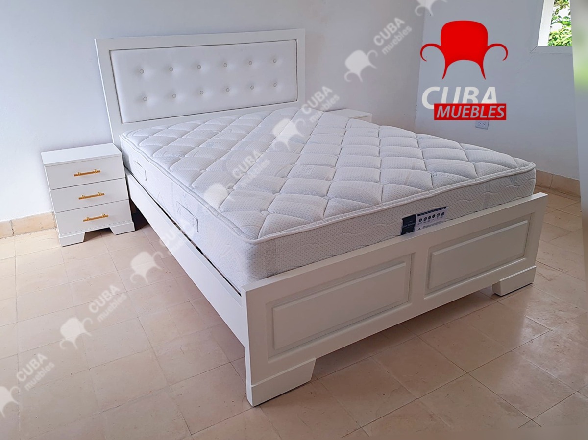 Cama Virgin Queen Size Blanca